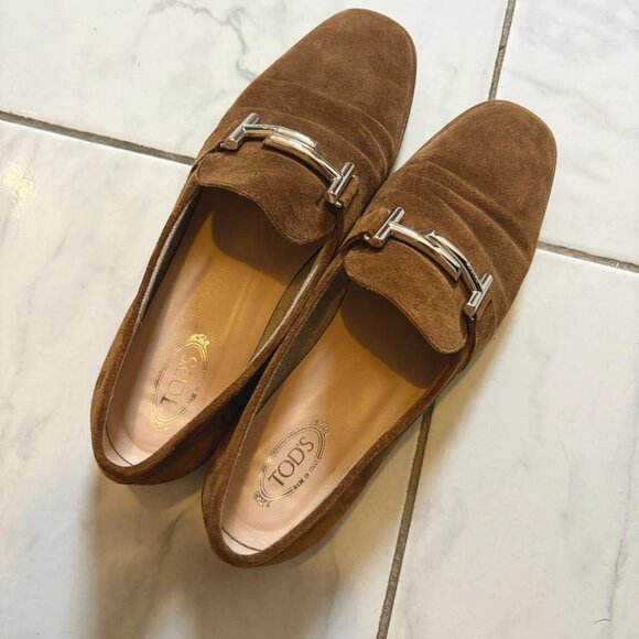 Brown Tod Suede Loafer 8.5 - Picture 4 of 6